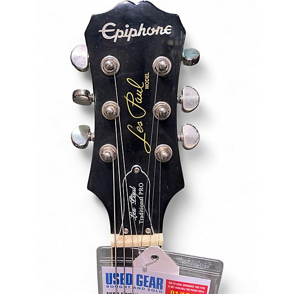 Used Epiphone Les Paul Traditional Pro Silverburst Solid Body Electric Guitar