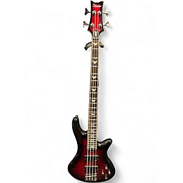 Used Schecter Guitar Research SCHECTER STILETTO EXTREME CRIMSON RED Electric Bass Guitar