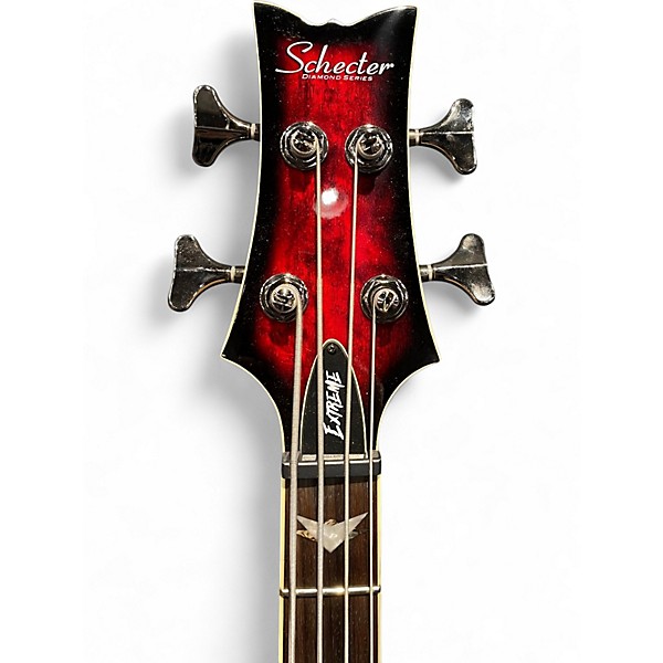 Used Schecter Guitar Research SCHECTER STILETTO EXTREME CRIMSON RED Electric Bass Guitar
