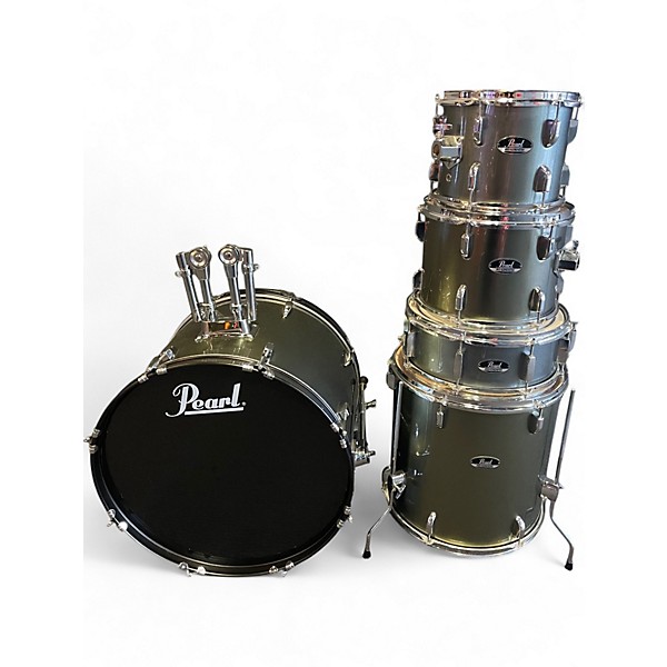 Used Pearl 5 Piece Roadshow Charcoal Metallic Drum Kit