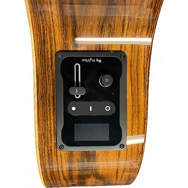 Used Lag Guitars THV30ACE TRAMONTANE HYVIBE Natural Acoustic Electric Guitar