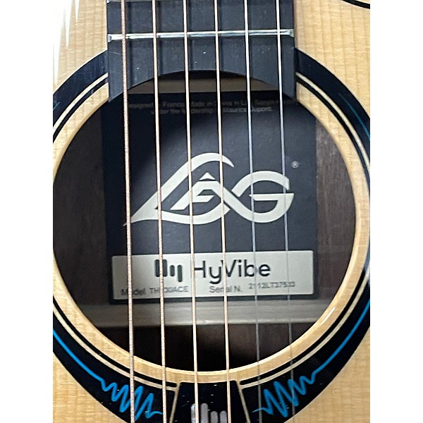 Used Lag Guitars THV30ACE TRAMONTANE HYVIBE Natural Acoustic Electric Guitar