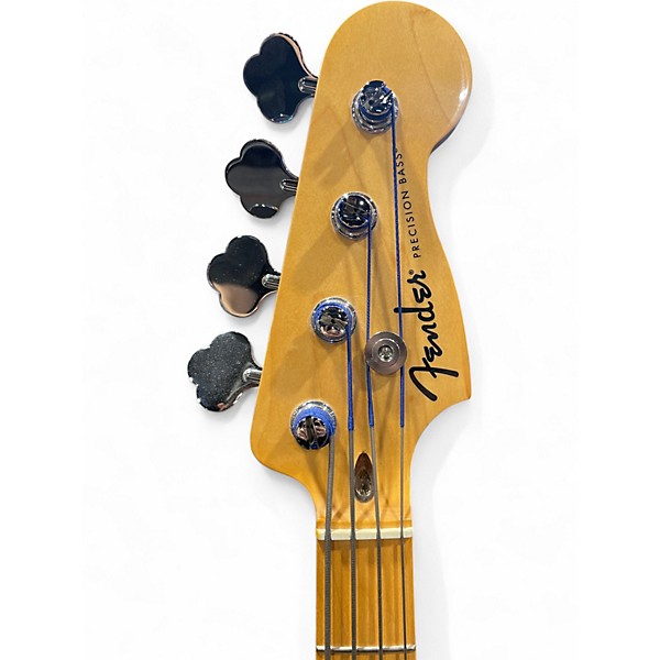 Used Fender Standard Precision Bass Olympic White Electric Bass Guitar