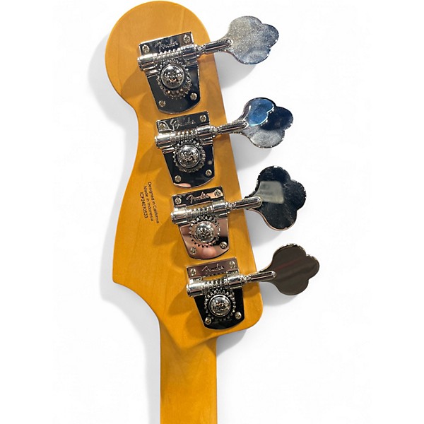 Used Fender Standard Precision Bass Olympic White Electric Bass Guitar