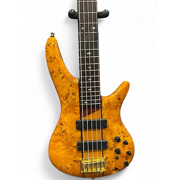 Used Ibanez SR805 5 String Amber Electric Bass Guitar