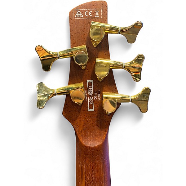 Used Ibanez SR805 5 String Amber Electric Bass Guitar