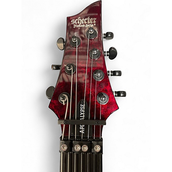 Used Schecter Guitar Research C7 FRS Apocalypse Red Reign Solid Body Electric Guitar