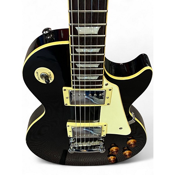 Used 2011 Epiphone Les Paul Standard Black Solid Body Electric Guitar