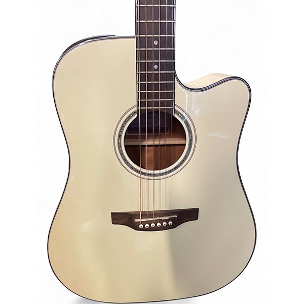 Used Takamine GD35CE PW Cream Acoustic Electric Guitar