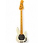 Used Sterling by Music Man Sting Ray 4 White Electric Bass Guitar thumbnail