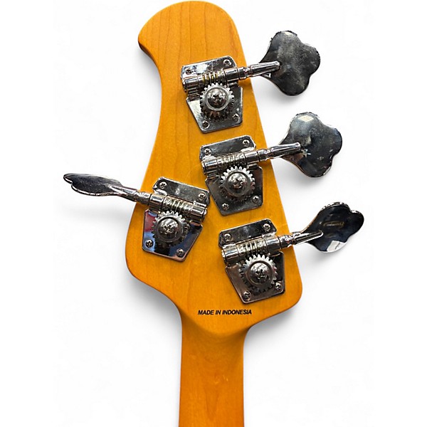 Used Sterling by Music Man Sting Ray 4 White Electric Bass Guitar