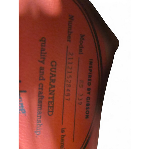 Used Epiphone ES339 Natural Hollow Body Electric Guitar