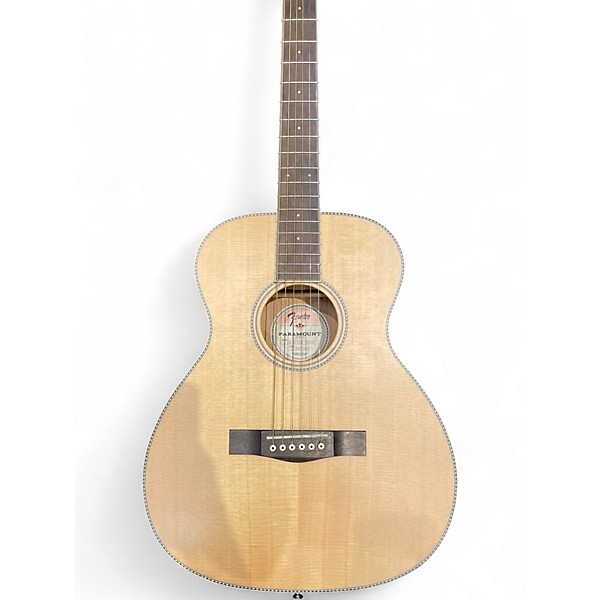 Used 2018 Fender PM-TE STD TRAVEL Natural Acoustic Electric Guitar