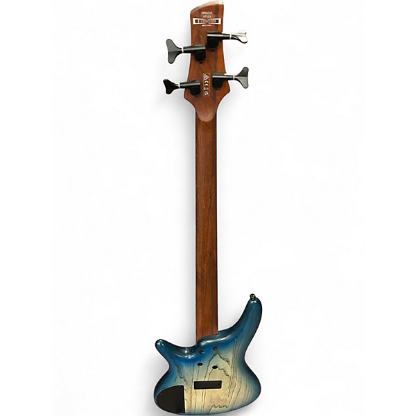 Used Ibanez SR600E BLUE STARBURST Electric Bass Guitar