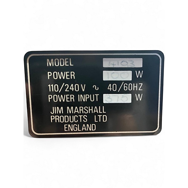 Vintage 1984 Marshall JCM800 4103 Tube Guitar Combo Amp