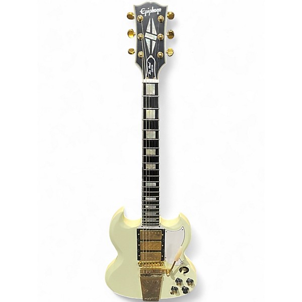 Used Epiphone Les Paul Custom SG INSPIRED BY GIBSON Classic White Solid Body Electric Guitar