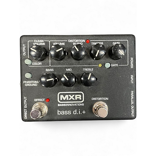 Used MXR M80 Bass DI+ Direct Box with Distortion Bass Effect Pedal