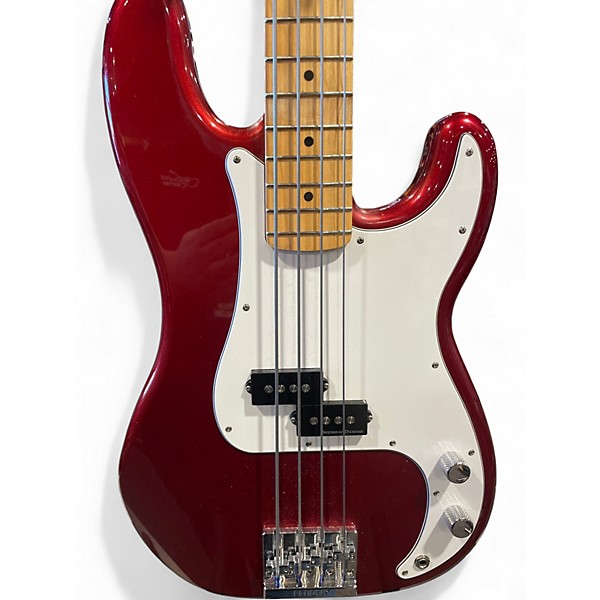 Used Fender Standard Precision Bass Candy Cola Electric Bass Guitar