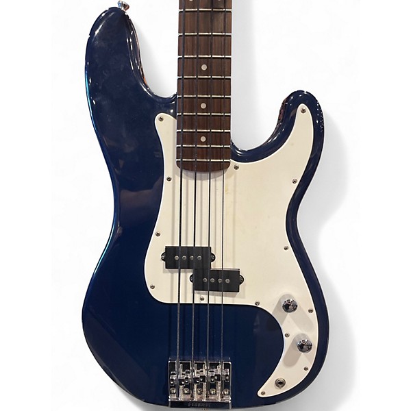 Used Squier P Bass Blue Electric Bass Guitar