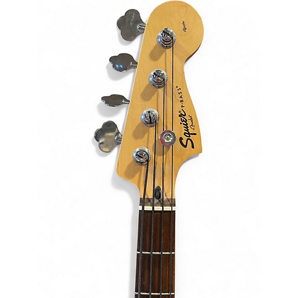 Used Squier P Bass Blue Electric Bass Guitar