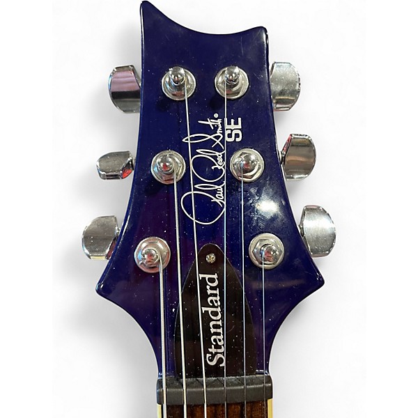 Used PRS SE Standard 24  Trans Blue Solid Body Electric Guitar