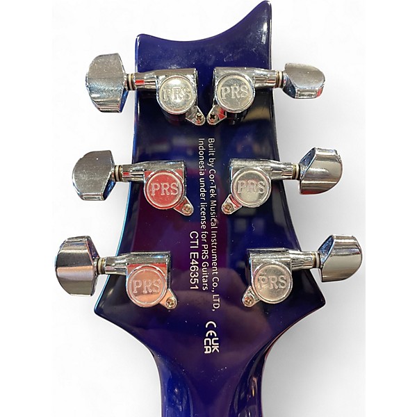 Used PRS SE Standard 24  Trans Blue Solid Body Electric Guitar