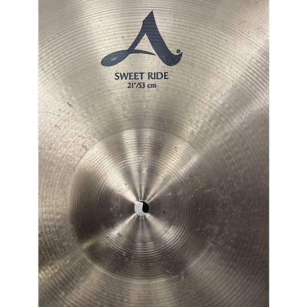 Used Zildjian 21in A Series Sweet Ride Cymbal