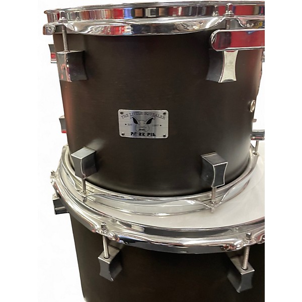Used Pork Pie 3 Piece Little Squealer 3 Pc Drum Kit Satin Ebony Drum Kit