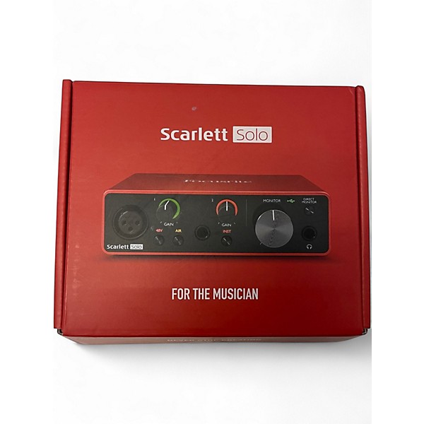 Used Focusrite Scarlett Solo Gen 3 Audio Interface