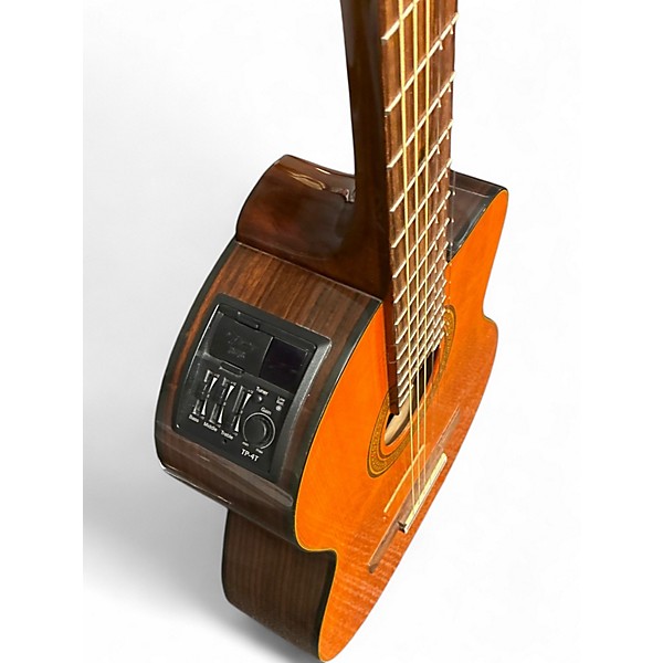 Used Takamine EG128SC Natural Classical Acoustic Electric Guitar