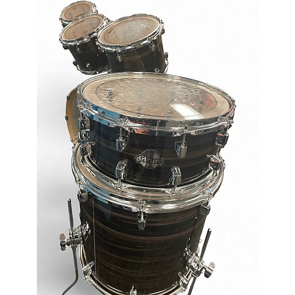 Used Ddrum 7 Piece Dominion 7 PIECE Brushed Olive Metallic Drum Kit