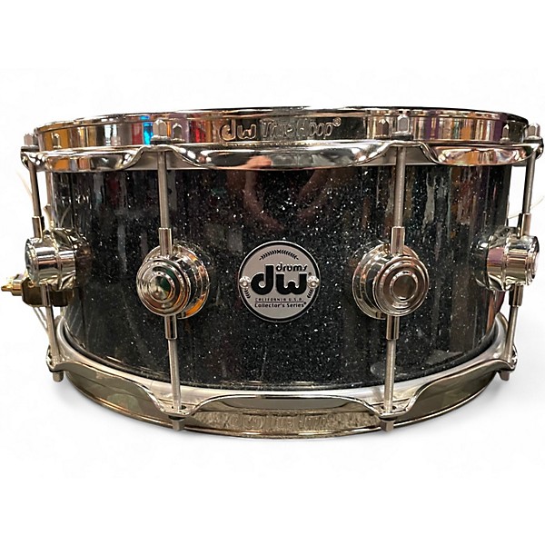 Used DW 6X14 Collector's Series Snare Black Ice Drum