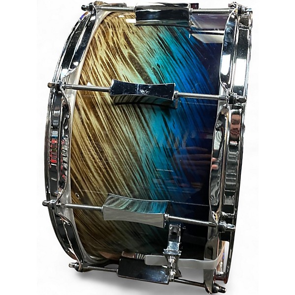 Used Pork Pie 7X14 Percussion Custom Blue Dip Drum