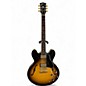 Used Gibson ES335 Satin Vintage Burst Hollow Body Electric Guitar thumbnail