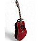 Used Epiphone Hummingbird Artist Candy Apple Red Acoustic Guitar