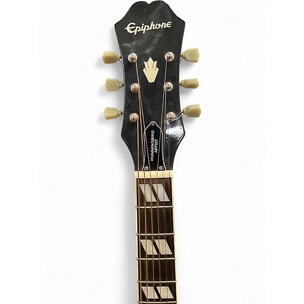 Used Epiphone Hummingbird Artist Candy Apple Red Acoustic Guitar