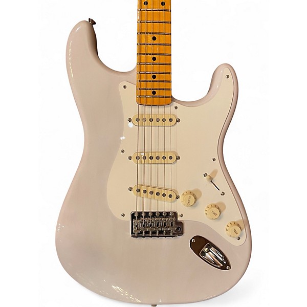 Used 2024 Fender Artist Series Eric Johnson Stratocaster White Blonde Solid Body Electric Guitar