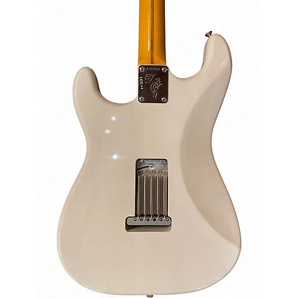Used 2024 Fender Artist Series Eric Johnson Stratocaster White Blonde Solid Body Electric Guitar