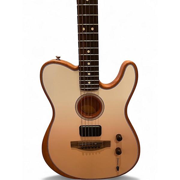 Used Fender FINNEAS ACOUSTISONIC SIGNATURE CAPPUCCINO Solid Body Electric Guitar