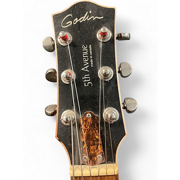 Used Godin 5th Avenue Kingpin P90 COGNAC BURST Hollow Body Electric Guitar