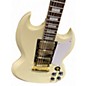 Used Harley Benton DC600 White Solid Body Electric Guitar