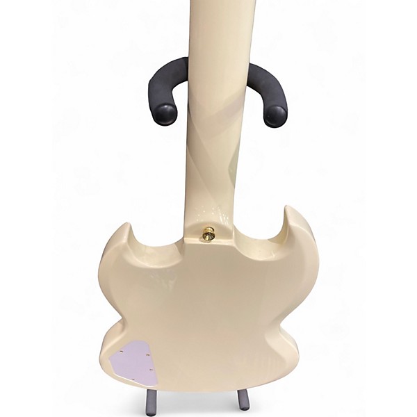 Used Harley Benton DC600 White Solid Body Electric Guitar