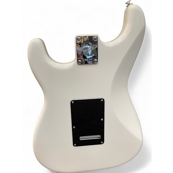 Used Fender American Performer Stratocaster SSS Aged White Solid Body Electric Guitar