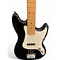 Used 2020s Squier Bronco Black Electric Bass Guitar