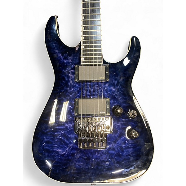 Used ESP horizon raindeer blue Solid Body Electric Guitar