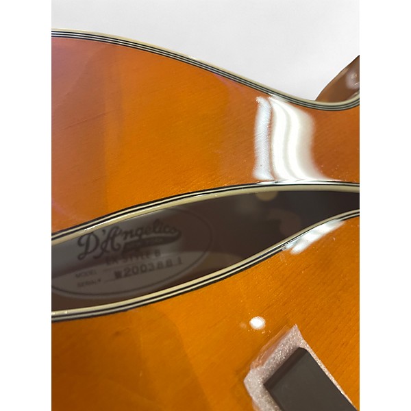 Used 2000 D'Angelico EX STYLE B Orange Hollow Body Electric Guitar