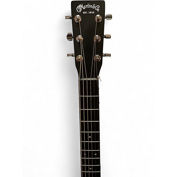 Used Martin DX Johnny Cash Black Acoustic Electric Guitar