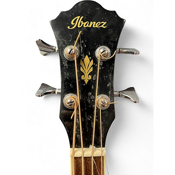 Used Ibanez AEB5E Black Acoustic Bass Guitar
