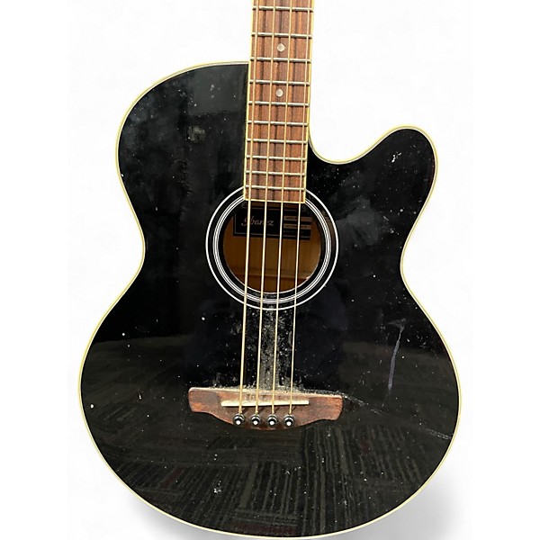 Used Ibanez AEB5E Black Acoustic Bass Guitar