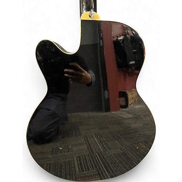 Used Ibanez AEB5E Black Acoustic Bass Guitar